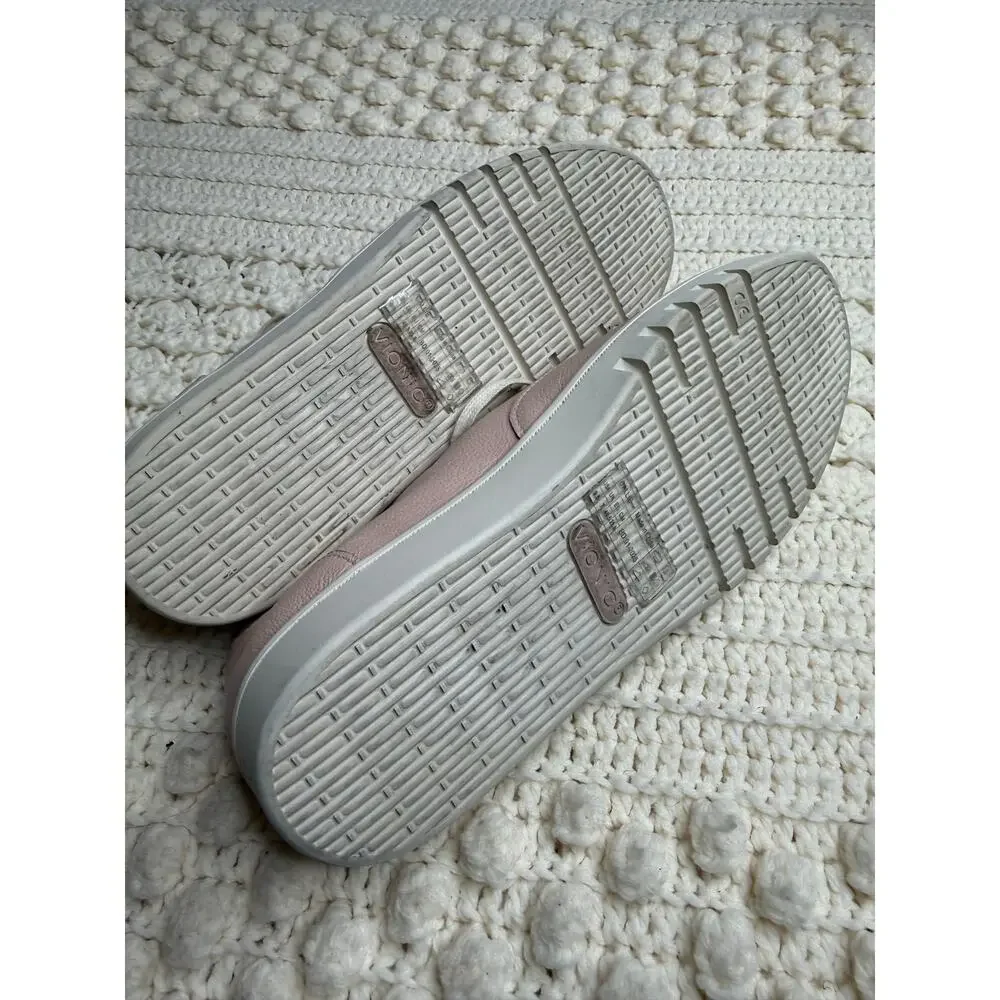 VIONIC Women's 9.5 Callie Lace Up Sneaker Comfort Walking Shoes Cameo Rose Pink